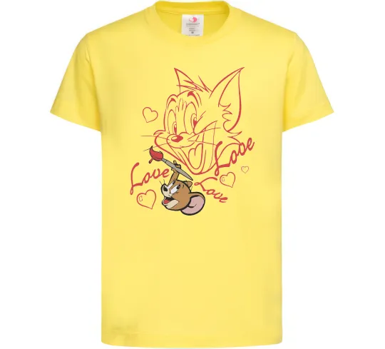 Детская футболка Джеррі малює Тома Лимонный фото