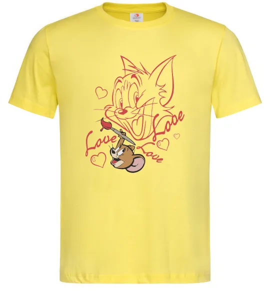 Мужская футболка Джеррі малює Тома Лимонный фото