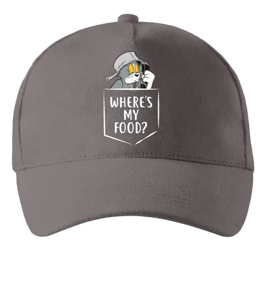 Кепка Tom Where is my food Серый фото