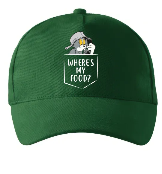 Кепка Tom Where is my food Темно-зеленый фото
