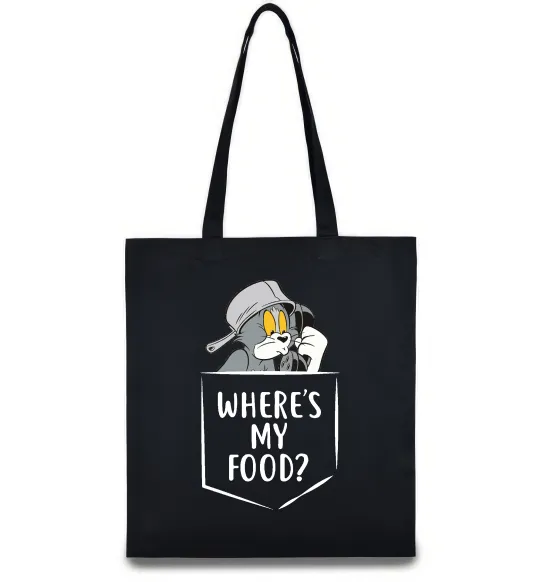 Эко-сумка Tom Where is my food Черный фото