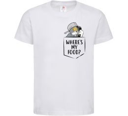 Детская футболка Tom Where is my food