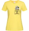 Женская футболка Tom Where is my food Лимонный фото