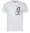 Мужская футболка Tom Where is my food Белый фото