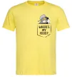 Мужская футболка Tom Where is my food Лимонный фото