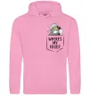 Мужская толстовка (худи) Tom Where is my food Розовый фото