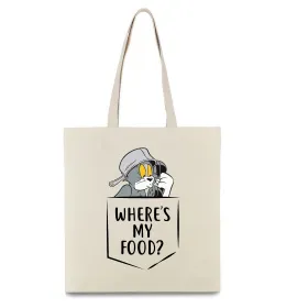 Эко-сумка Tom Where is my food Бежевый фото