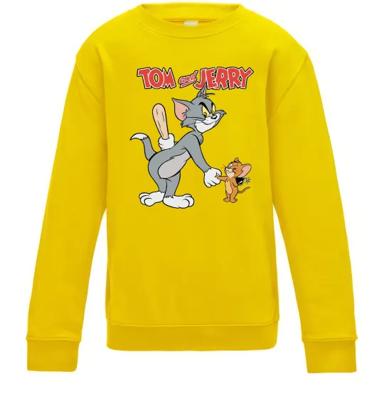 Детский Свитшот Tom and Jerry Солнечно желтый фото