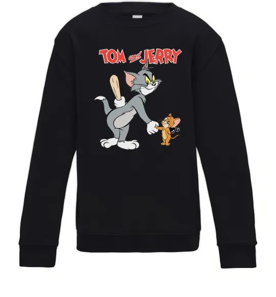 Детский Свитшот Tom and Jerry Черный фото