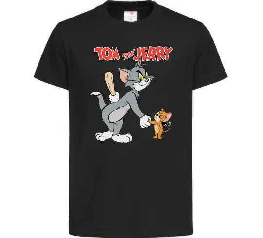 Детская футболка Tom and Jerry Черный фото