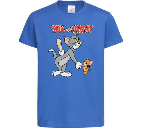 Детская футболка Tom and Jerry Ярко-синий фото