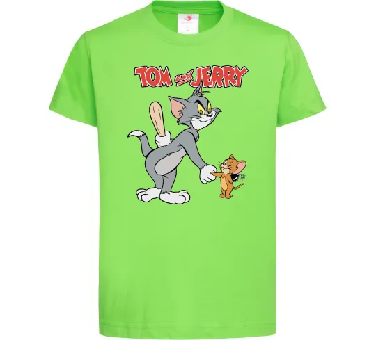 Детская футболка Tom and Jerry Лаймовый фото