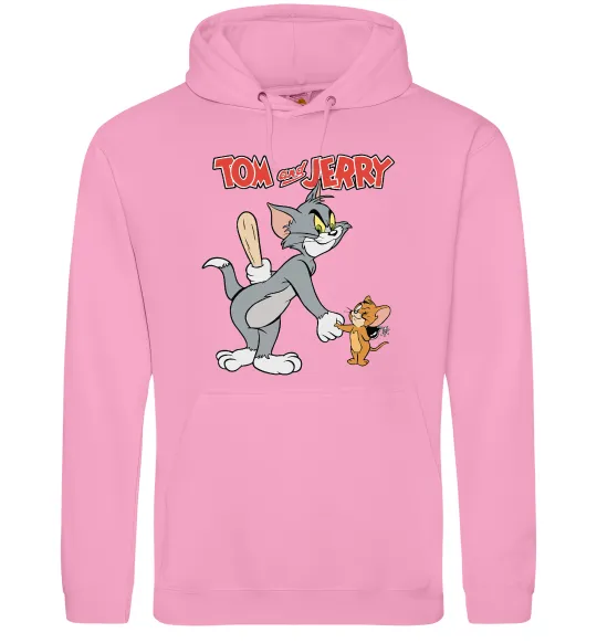 Женская толстовка (худи) Tom and Jerry Розовый фото
