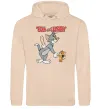 Женская толстовка (худи) Tom and Jerry Песочный фото