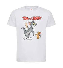 Детская футболка Tom and Jerry Белый фото