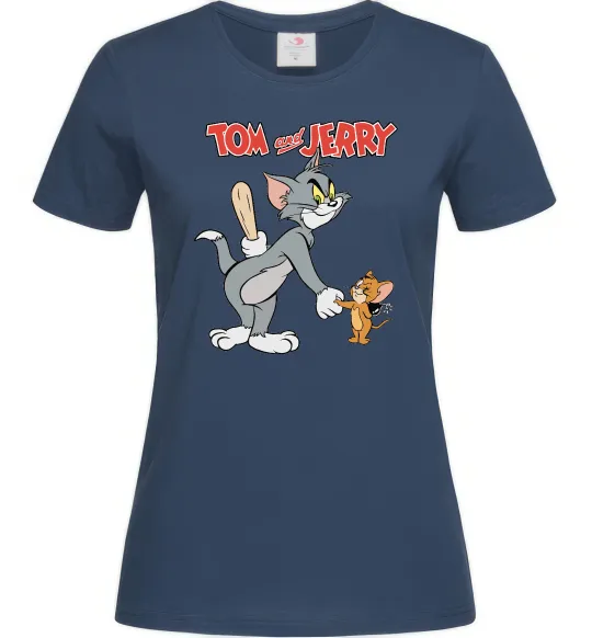Женская футболка Tom and Jerry Темно-синий фото