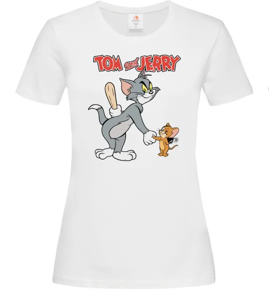 Женская футболка Tom and Jerry Белый фото