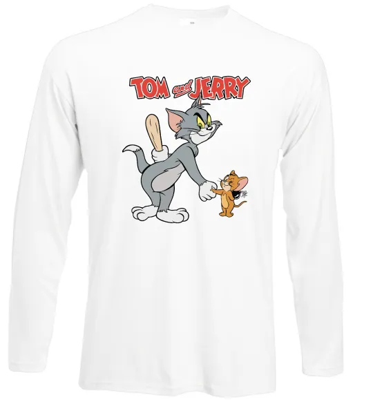 Лонгслив Tom and Jerry Белый фото