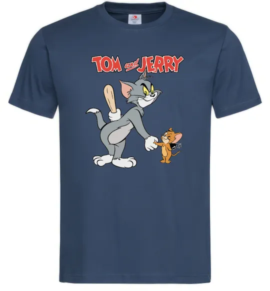 Мужская футболка Tom and Jerry Темно-синий фото