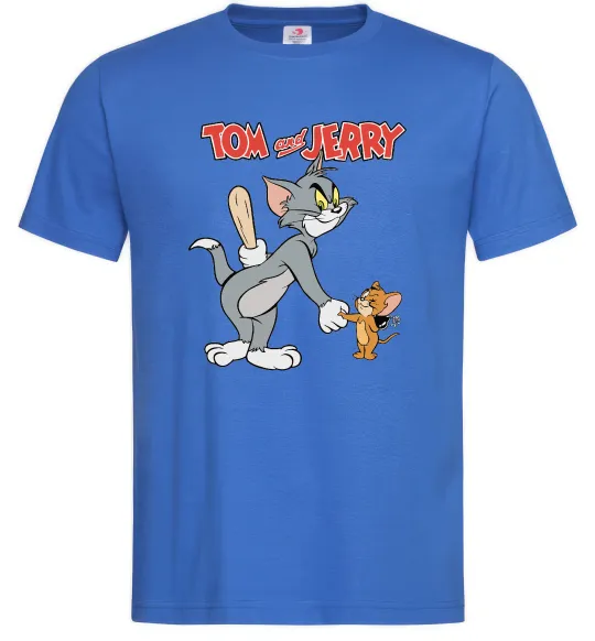 Мужская футболка Tom and Jerry Ярко-синий фото