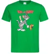 Мужская футболка Tom and Jerry Зеленый фото
