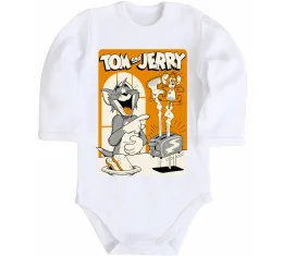 Детский боди Том і Джеррі з тостером Белый фото