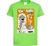Детская футболка Том і Джеррі з тостером Лаймовый фото