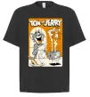 Футболка Оверсайз Том і Джеррі з тостером Черный фото