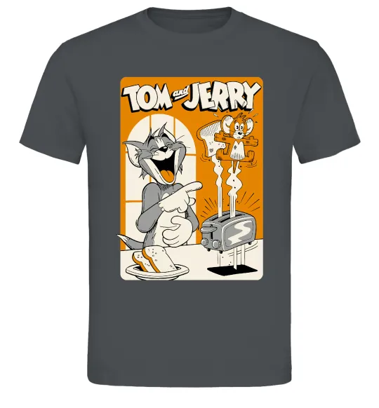 Мужская футболка Том і Джеррі з тостером Графит фото