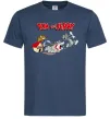 Мужская футболка Том і Джеррі та пес Темно-синий фото