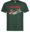 Мужская футболка Том і Джеррі та пес Темно-зеленый фото