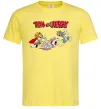 Мужская футболка Том і Джеррі та пес Лимонный фото