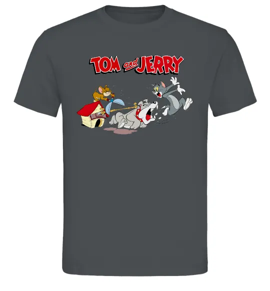 Мужская футболка Том і Джеррі та пес Графит фото