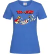 Женская футболка Том і Джеррі та пес Ярко-синий фото