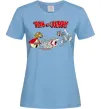 Женская футболка Том і Джеррі та пес Голубой фото