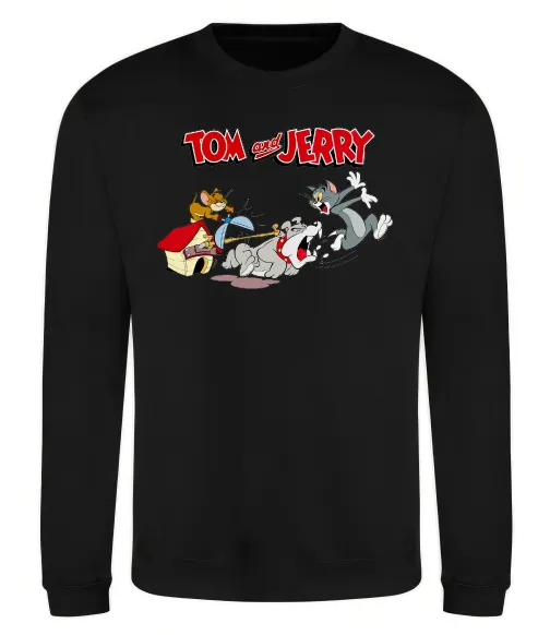 Свитшот Том і Джеррі та пес Черный фото