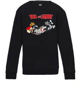 Детский Свитшот Том і Джеррі та пес Черный фото