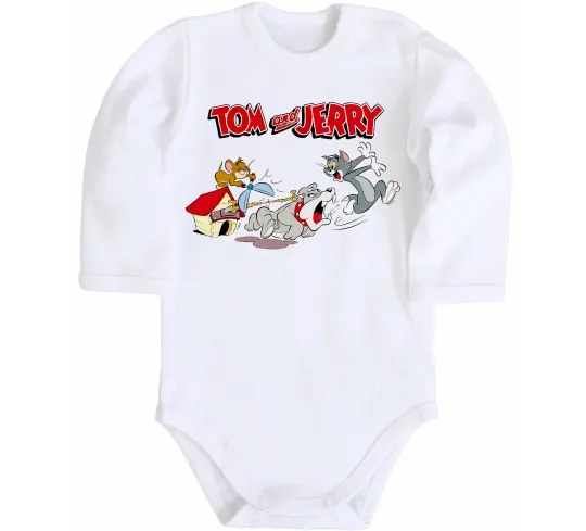 Детский боди Том і Джеррі та пес Белый фото