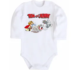 Детский боди Том і Джеррі та пес Белый фото