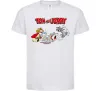 Детская футболка Том і Джеррі та пес Белый фото