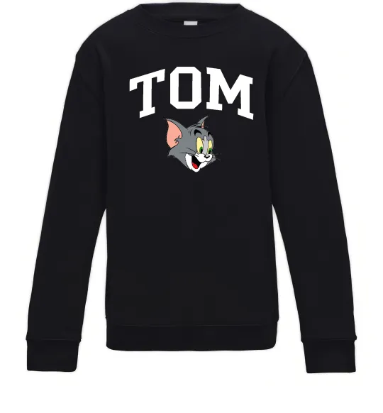 Детский Свитшот Tom Черный фото