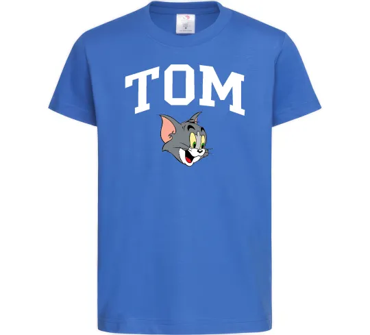 Детская футболка Tom Ярко-синий фото