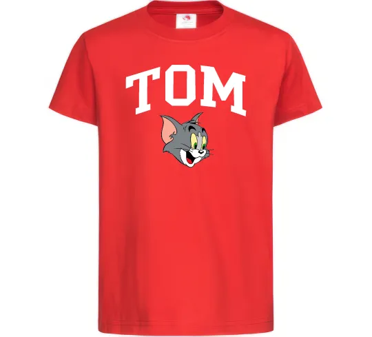 Детская футболка Tom Красный фото