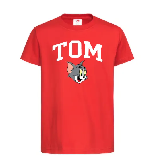 Детская футболка Tom Красный фото