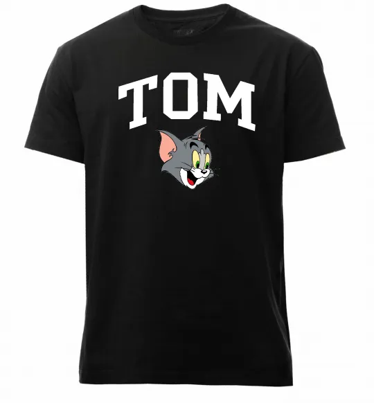 Мужская премиум футболка Tom Черный фото