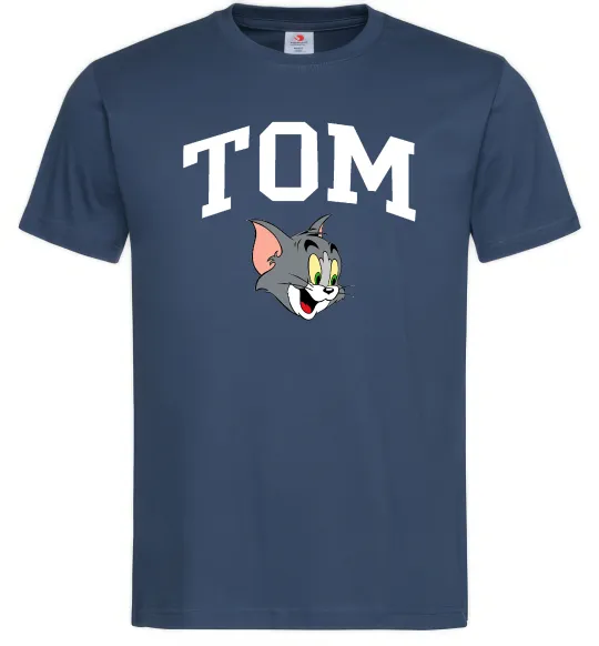 Мужская футболка Tom Темно-синий фото