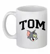 Чашка керамическая Tom Белый фото