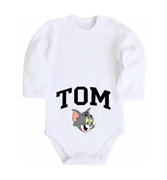 Детский боди Tom Белый фото