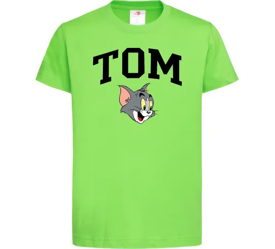 Детская футболка Tom Лаймовый фото