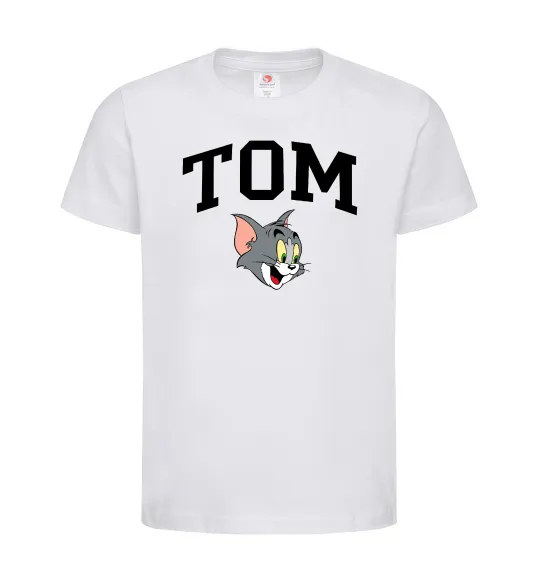 Детская футболка Tom Белый фото